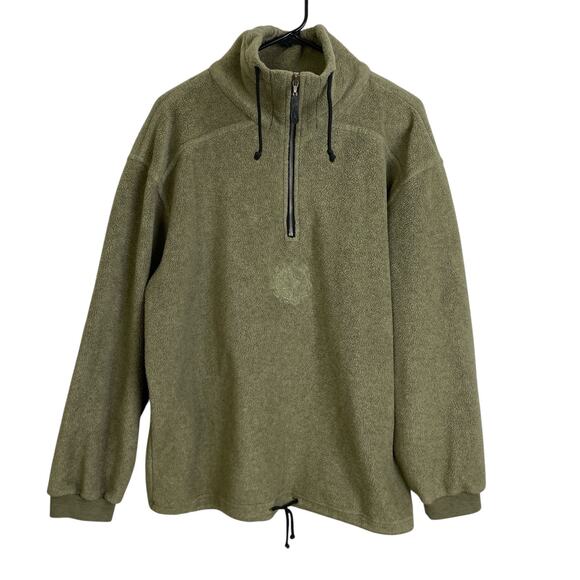 Bogner Fire Ice Fleece Jacket Mens 2XL Green Half Zip Sweater Ski Hiking Sports - Picture 1 of 10